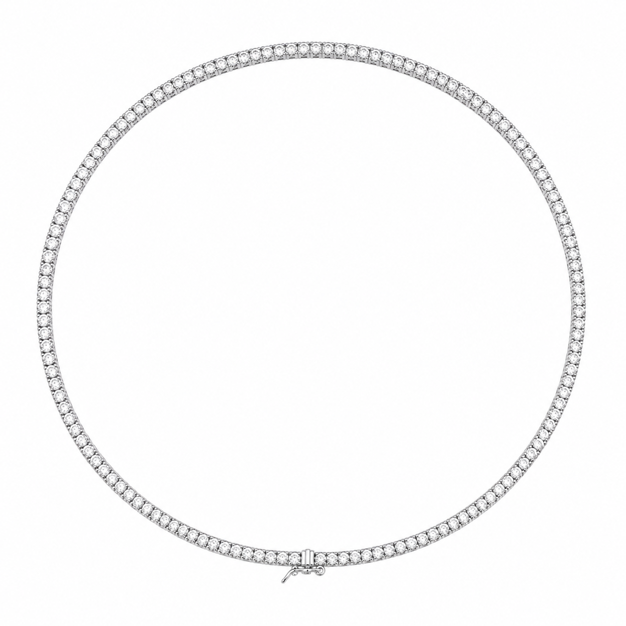 silver 925 tennis choker(2mm and 3mm)