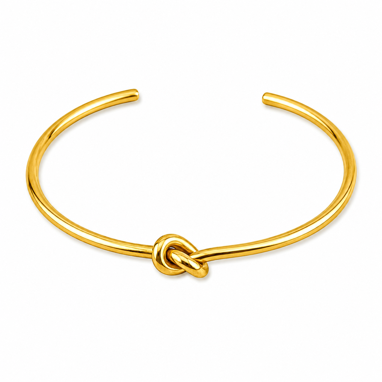✨stainless Knot Open Bangle | Minimalist Love Bracelet