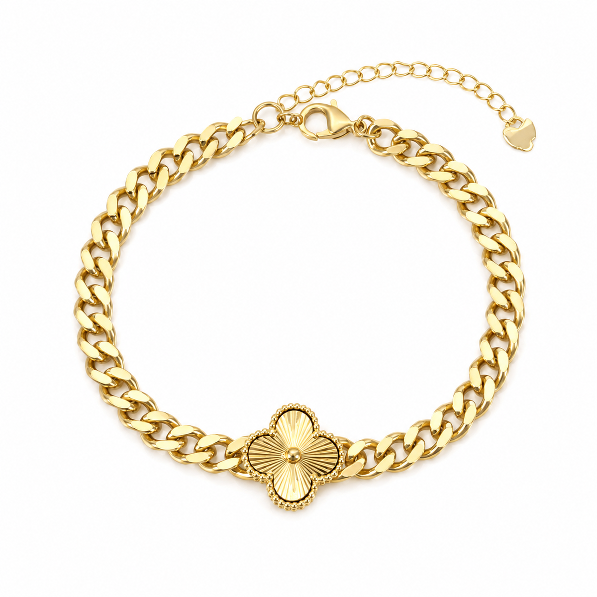 1 clover Statement Chain Bracelet