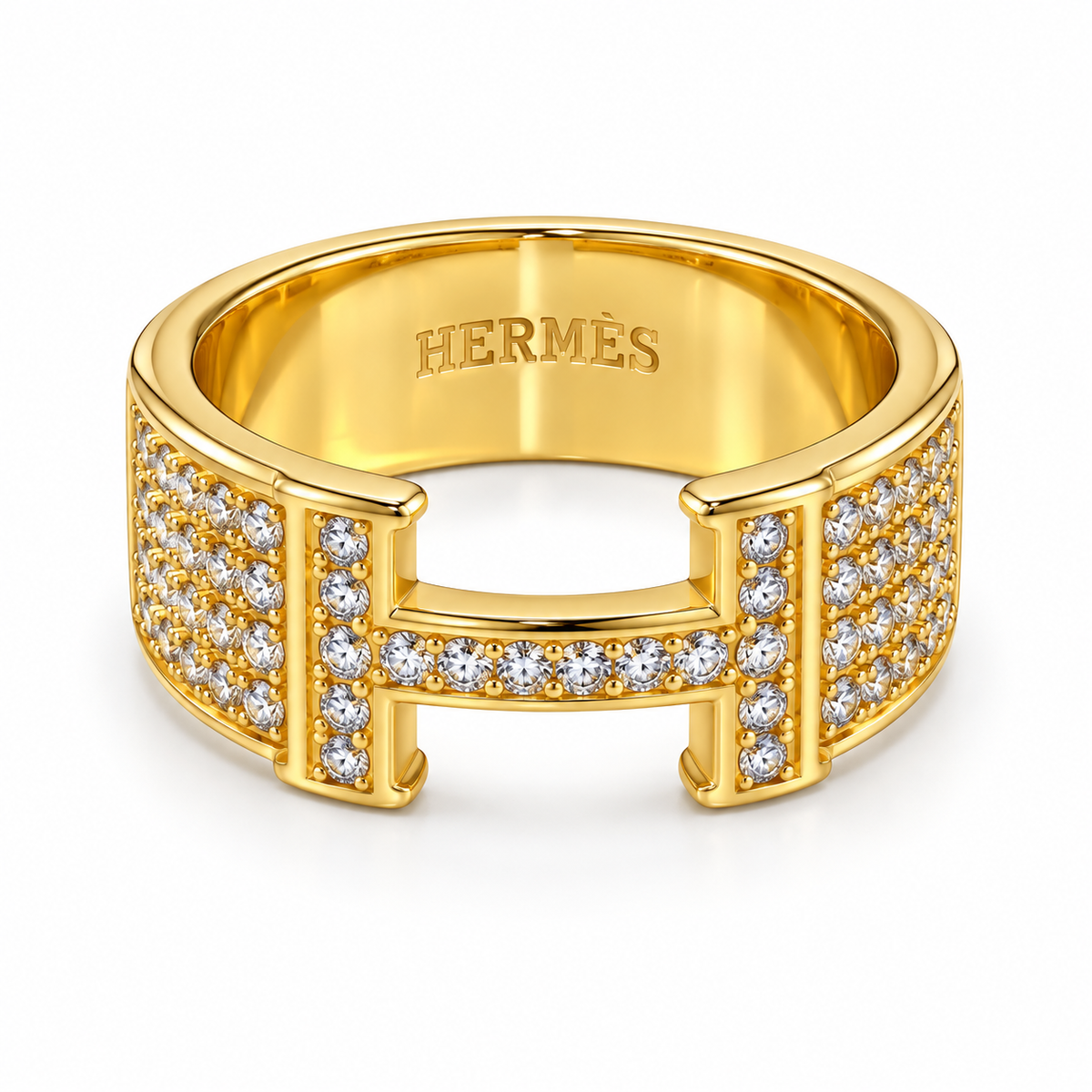 Signature Interlock Ring – Gold Edition