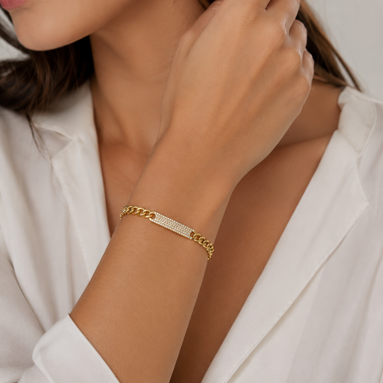 Thin strip Bracelet – Gold & Silver