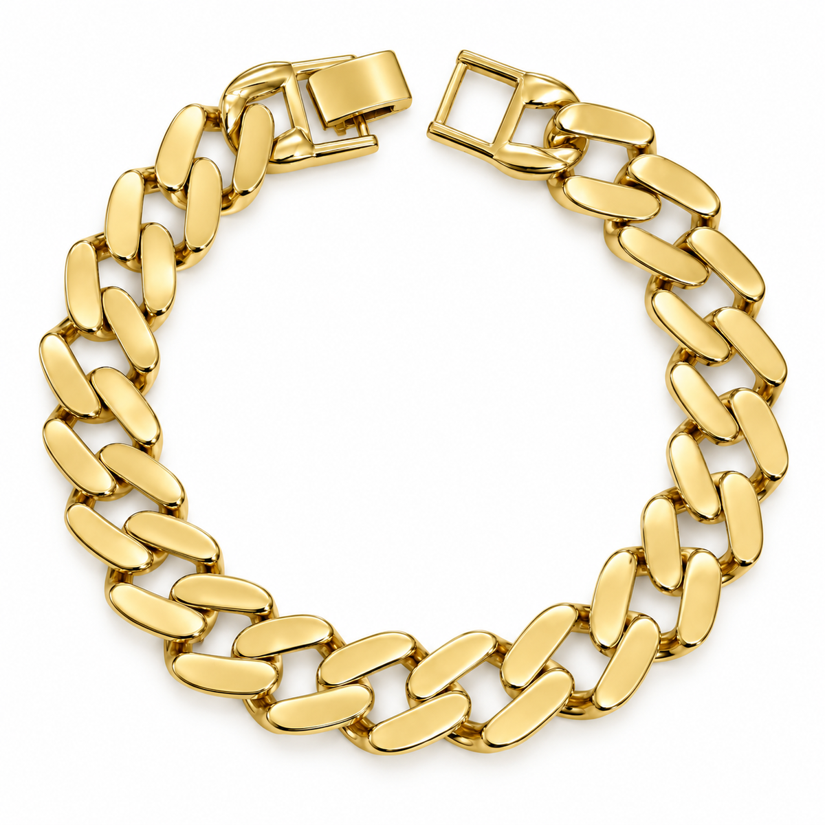 Bold Gold Cuban Link Bracelet