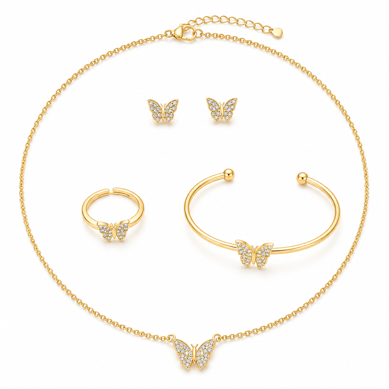 Butterfly Kids Jewelry Set