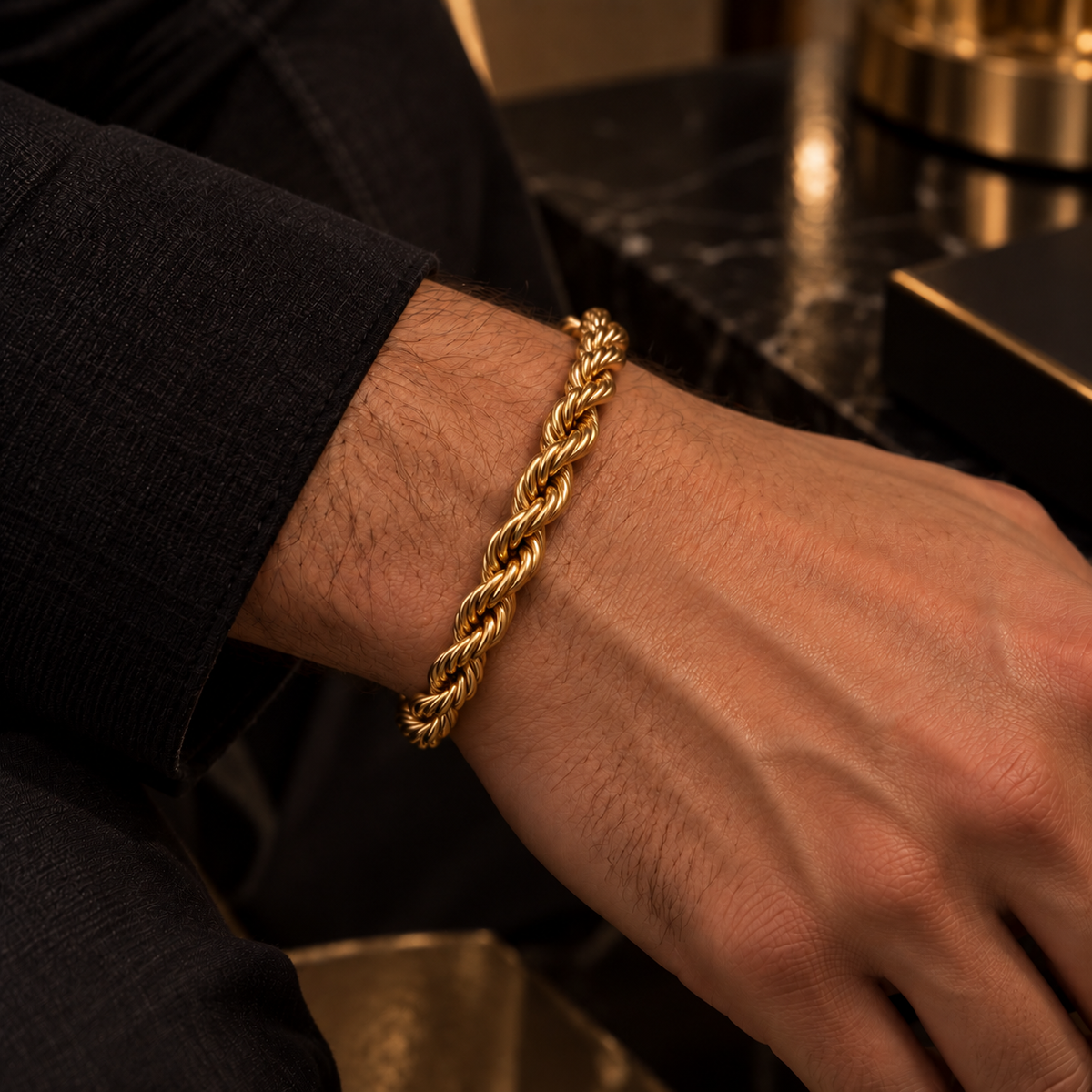Men’s Rope twisted braided bracelet