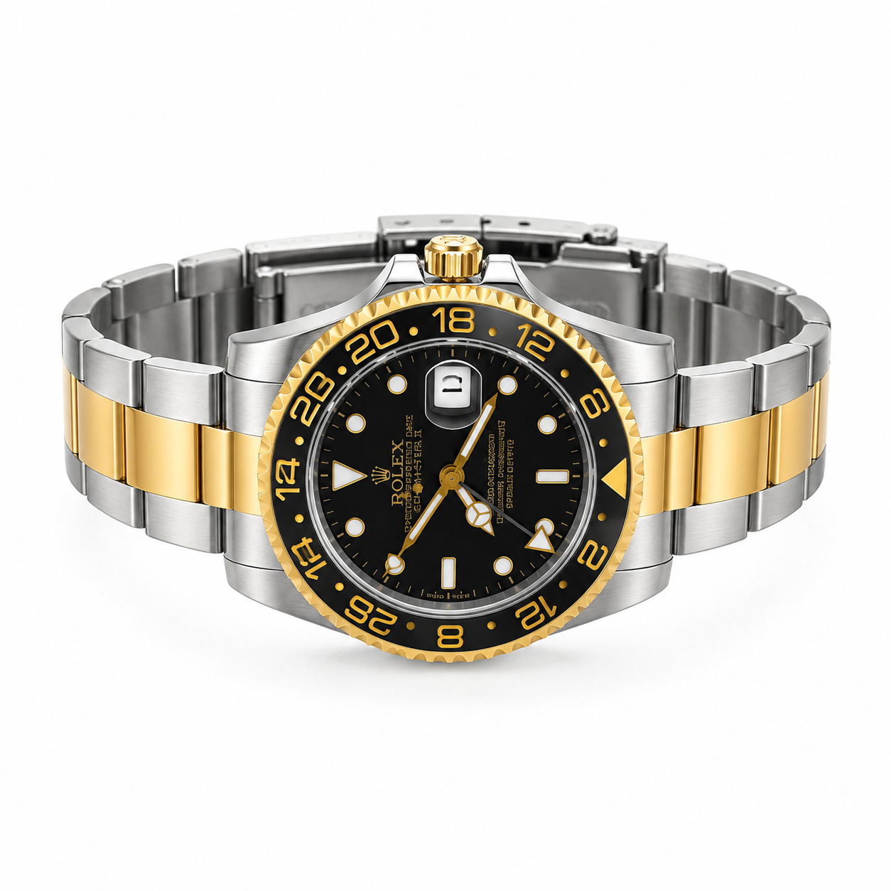 rolex-GMT Luxury Watch – Black Dial & 24H Bezel