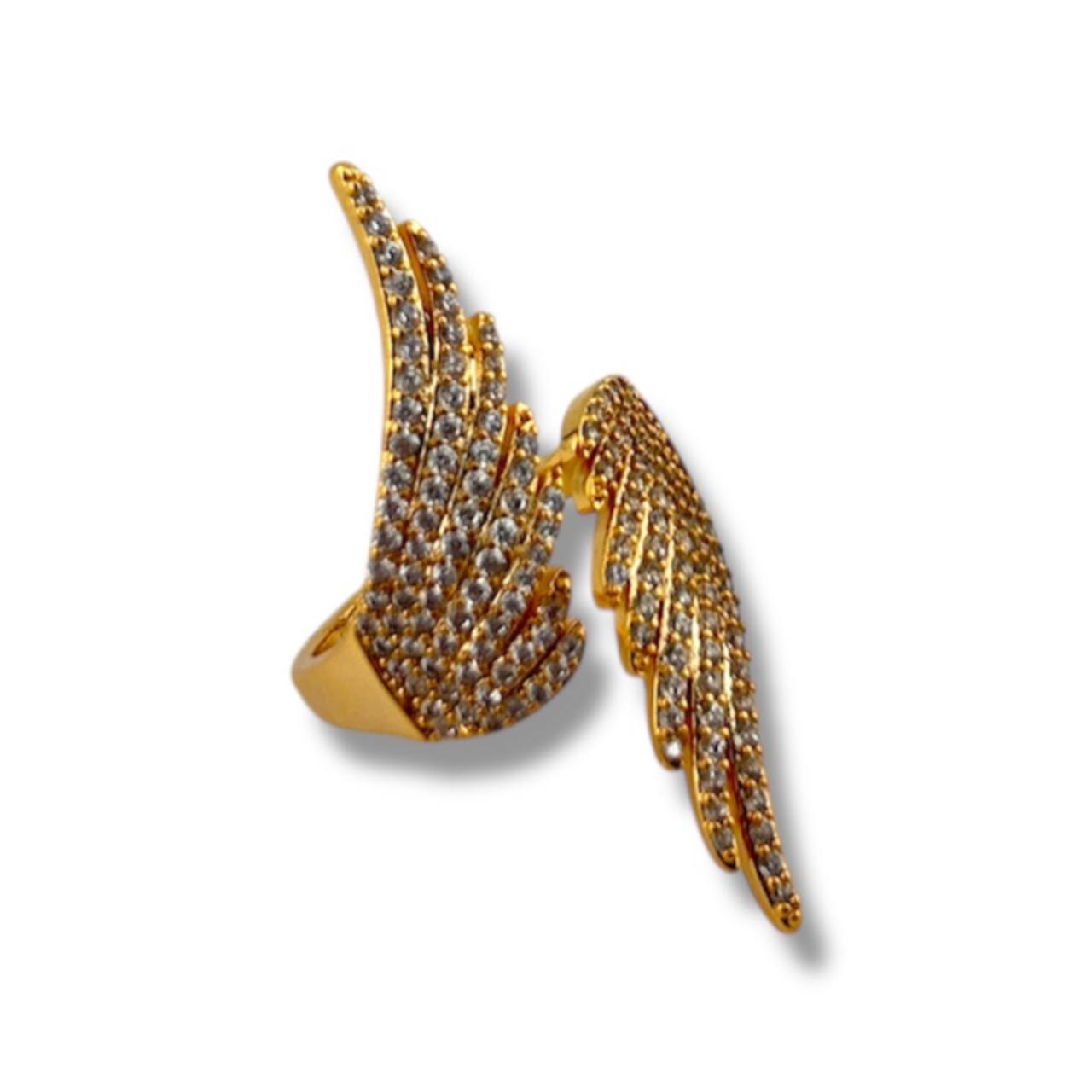 ✨ Celestia Wing Ring – Divine Sparkle Edition