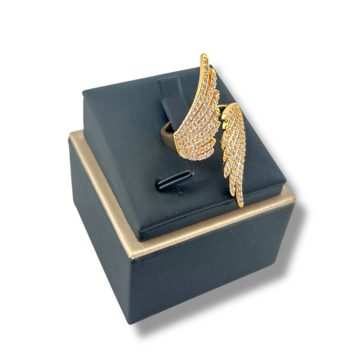 ✨ Celestia Wing Ring – Divine Sparkle Edition