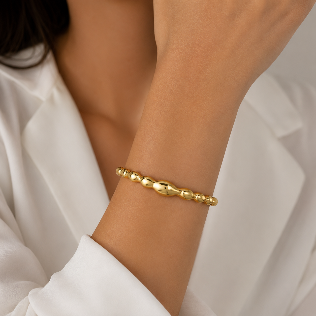 Golden Wave Bangle