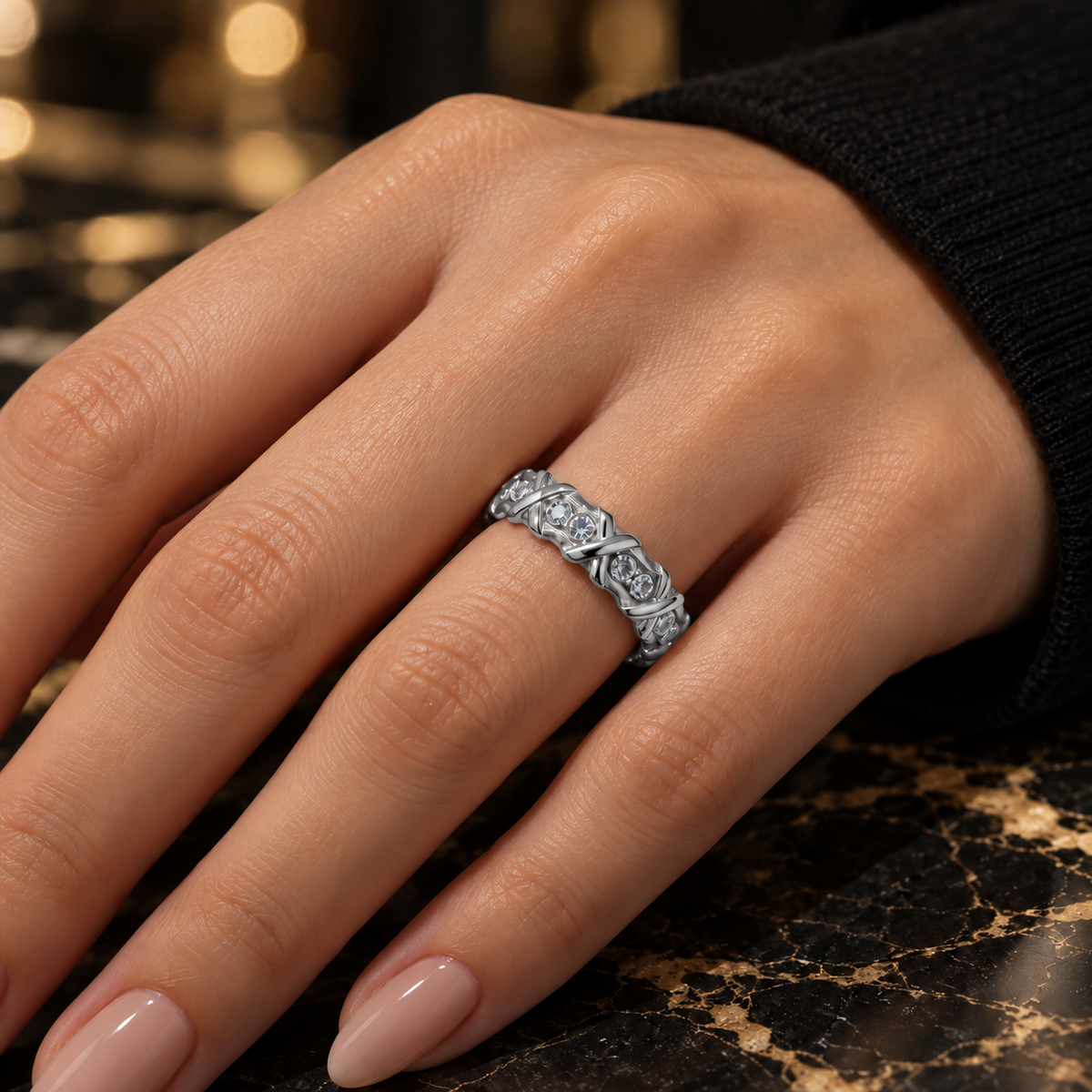 S.steel XO Twist of Grace Ring – Silver and gold