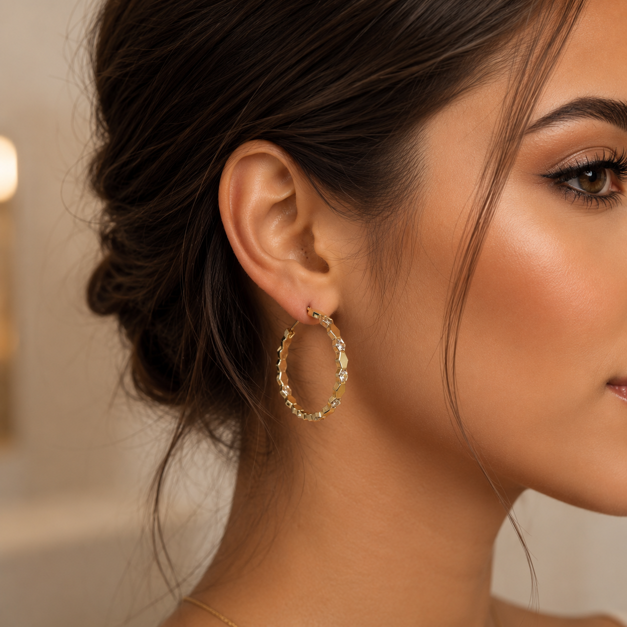 Chaumet-Inspired Hoop Earrings