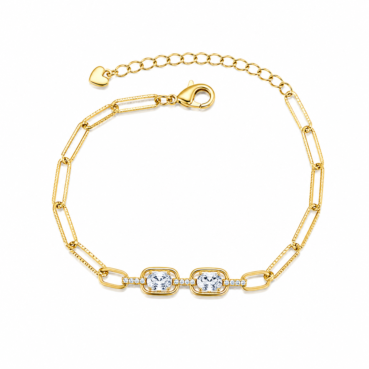 Colored stone Link Bracelet