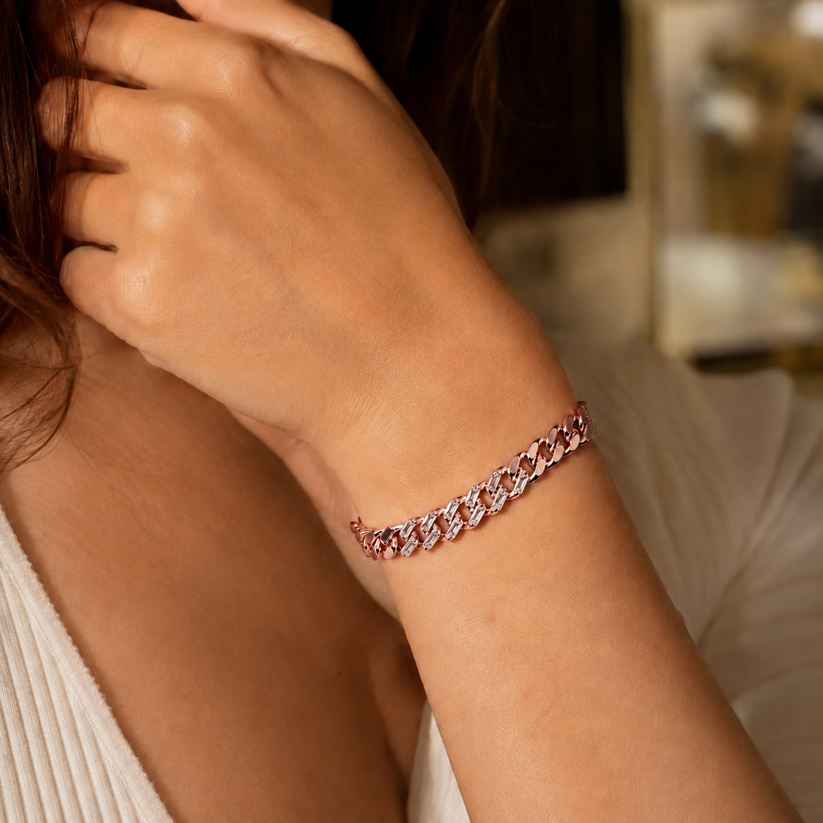 chain Bracelet with stones ✨