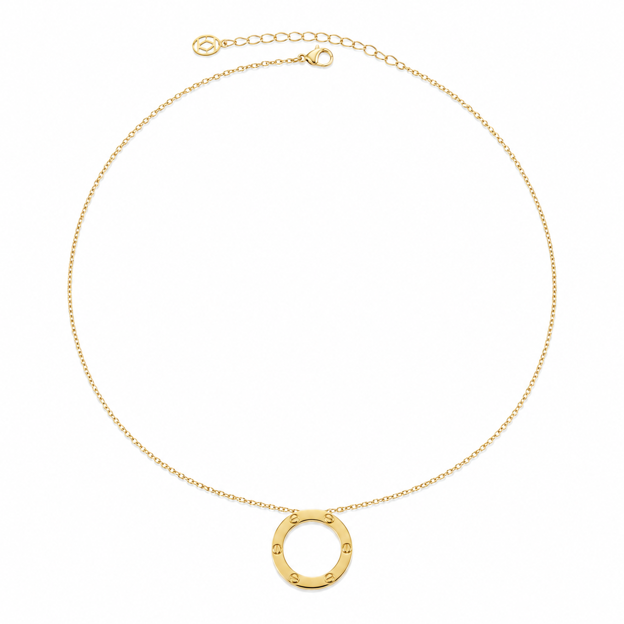 Cartier Circle Necklace – Screw Motif Edition