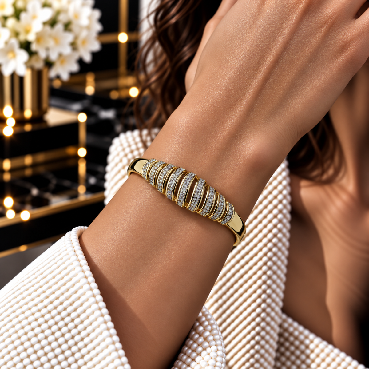 Waves of Elegance Bangle 💎