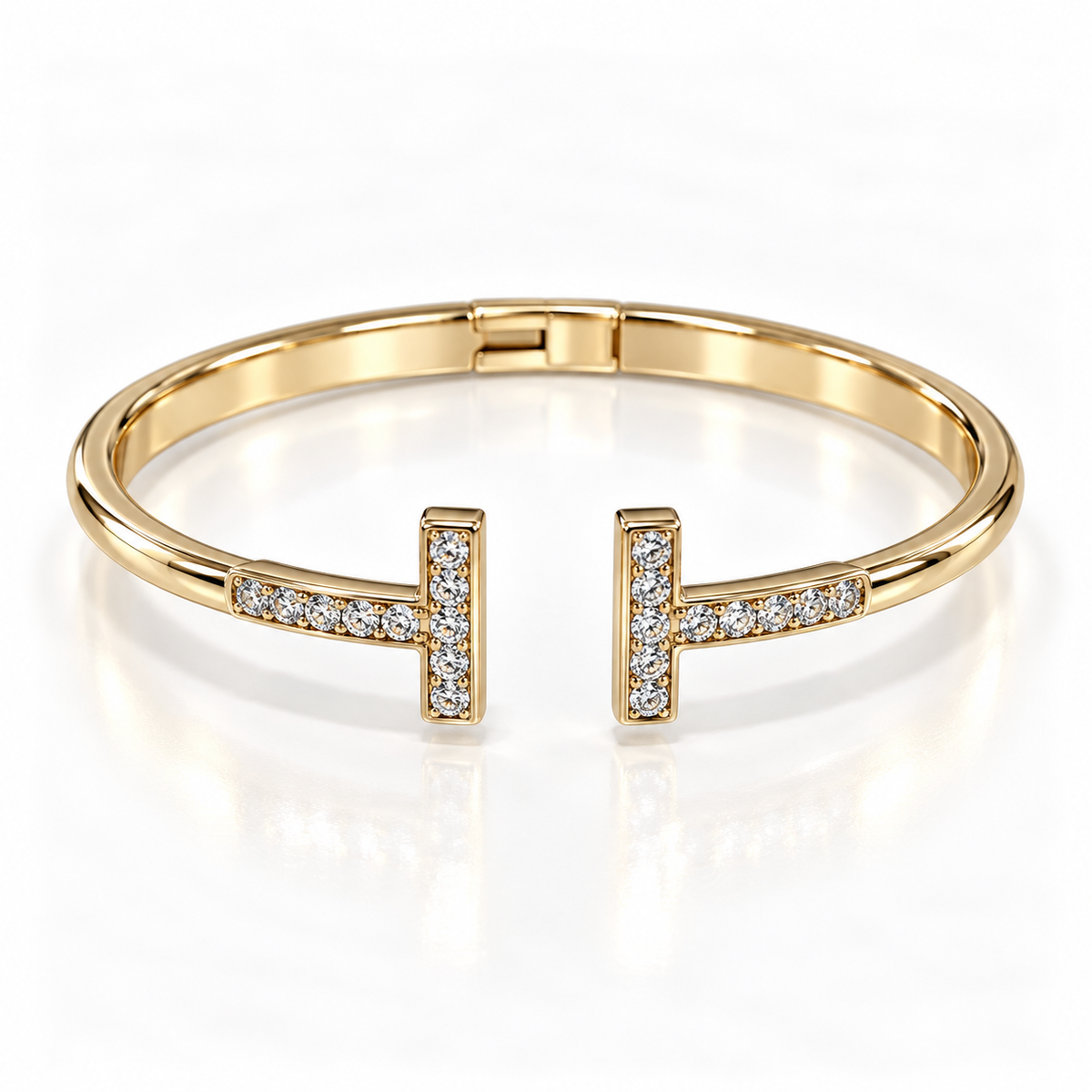 Tiffan-y With stone Link Bangle