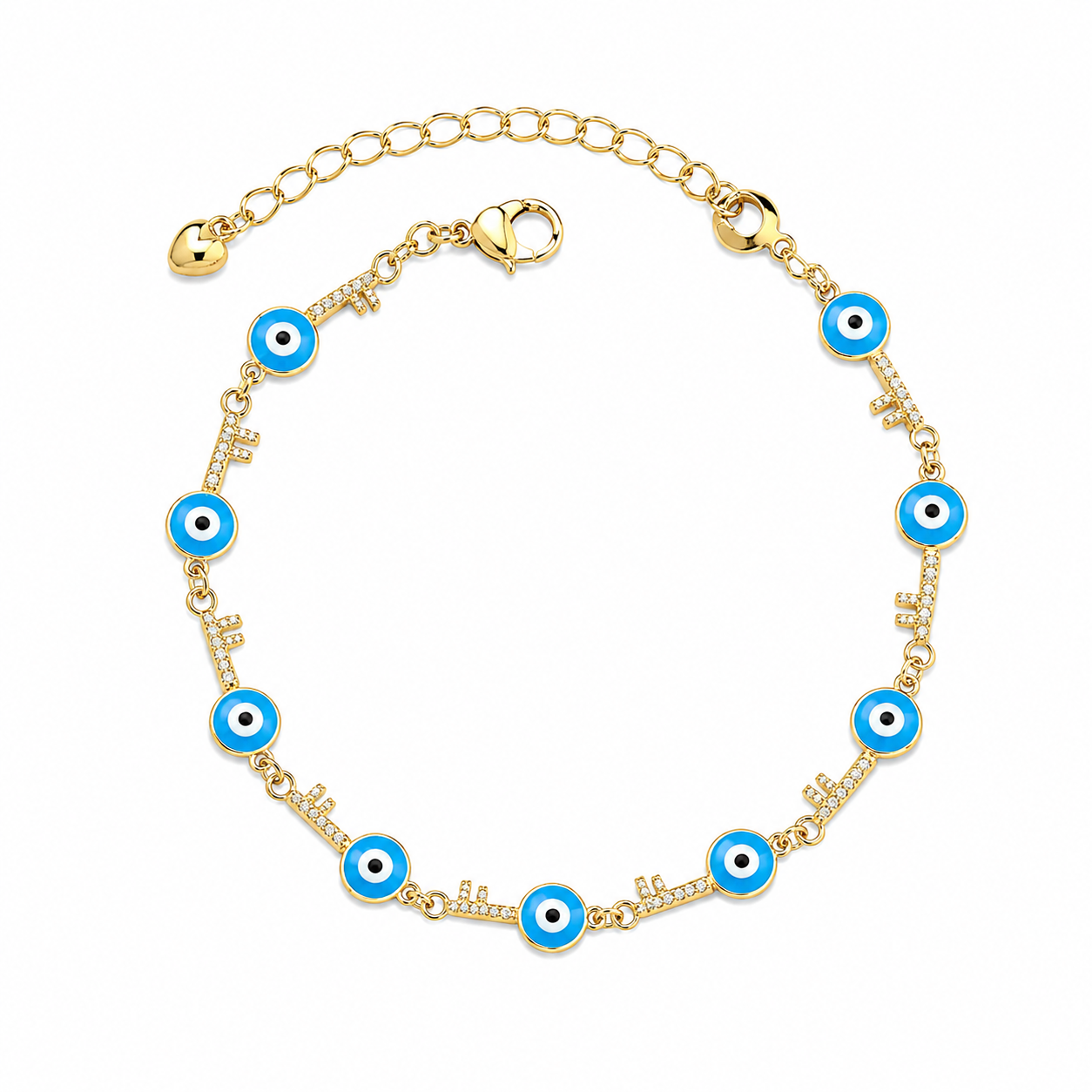 Evil Eye Key Anklet