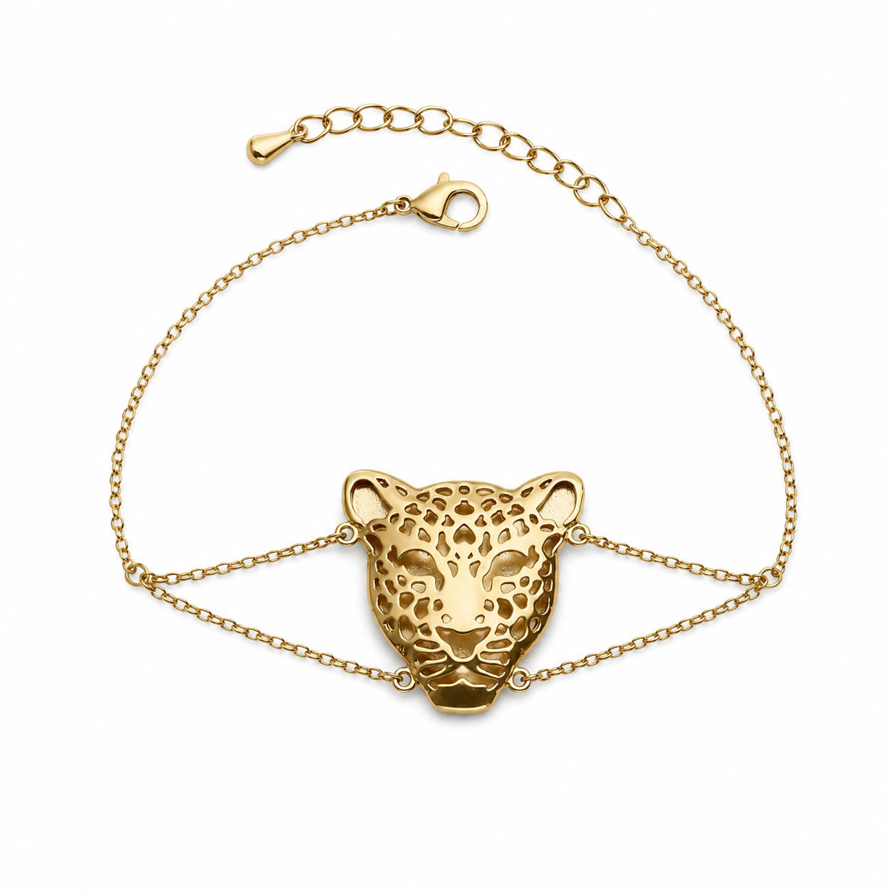 Fierce Elegance – Tiger Head Bracelet