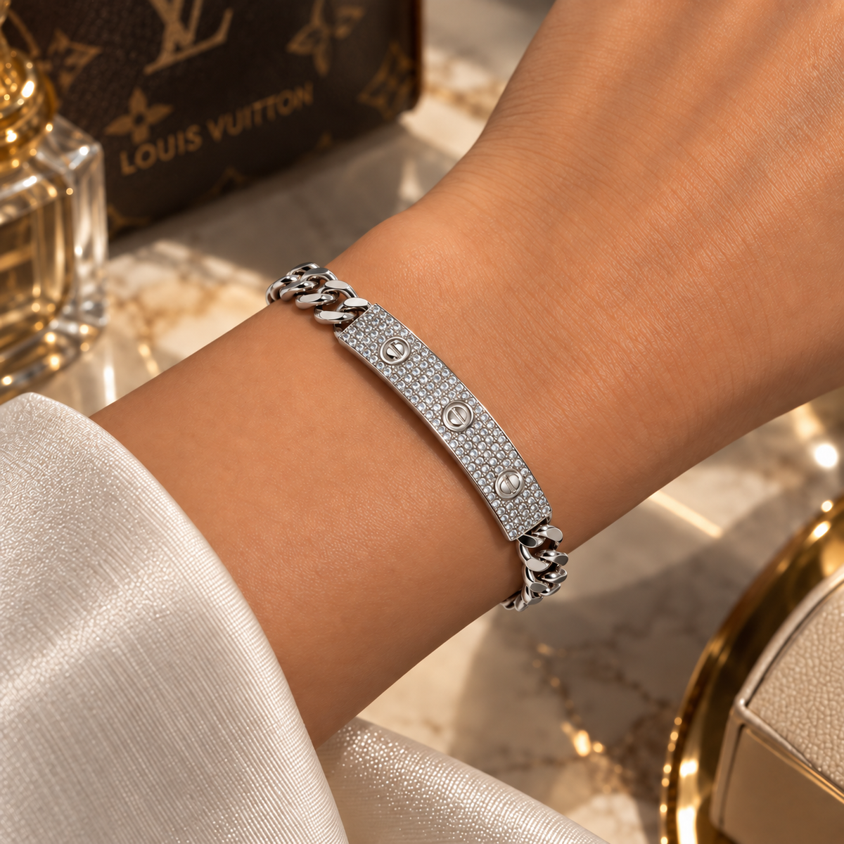 Luxe Bar Chain Bracelet – Gold & Silver