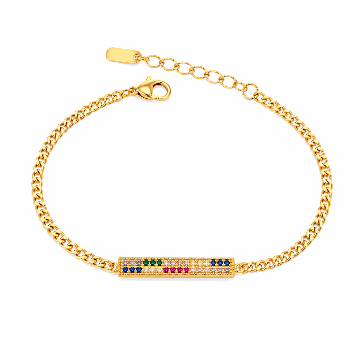 Rainbow Bar Bracelet