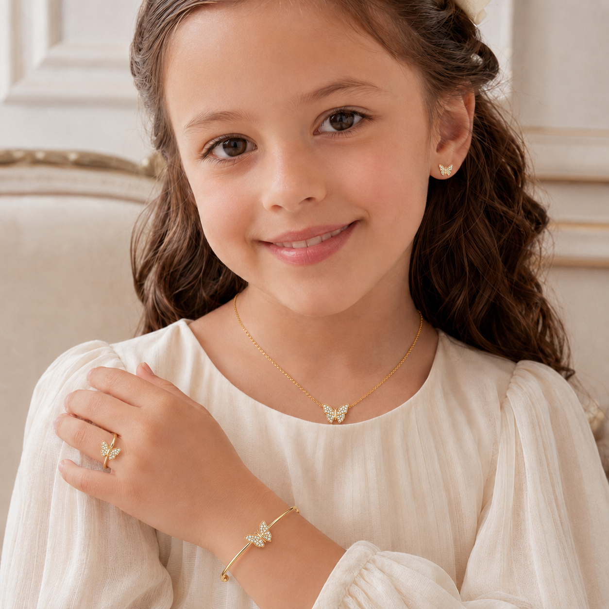 Butterfly Kids Jewelry Set