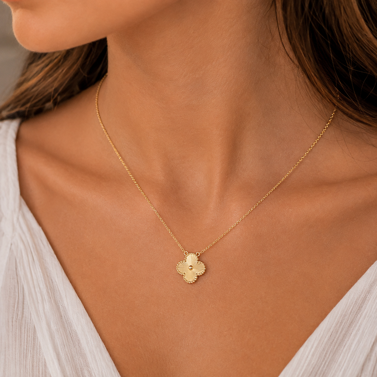 Vip Gold Clover Necklace