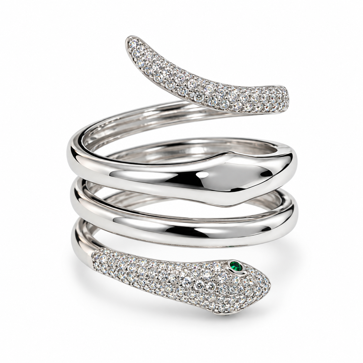 snake Serpent Spiral Ring