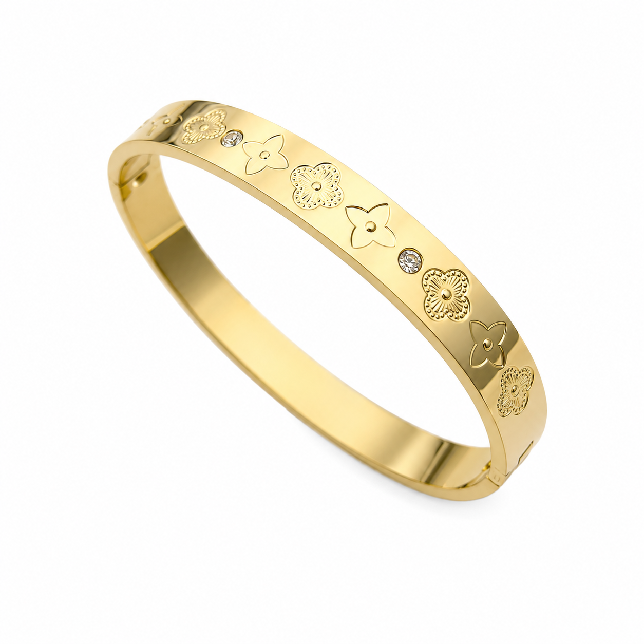🌸 Golden Bloom Bangle