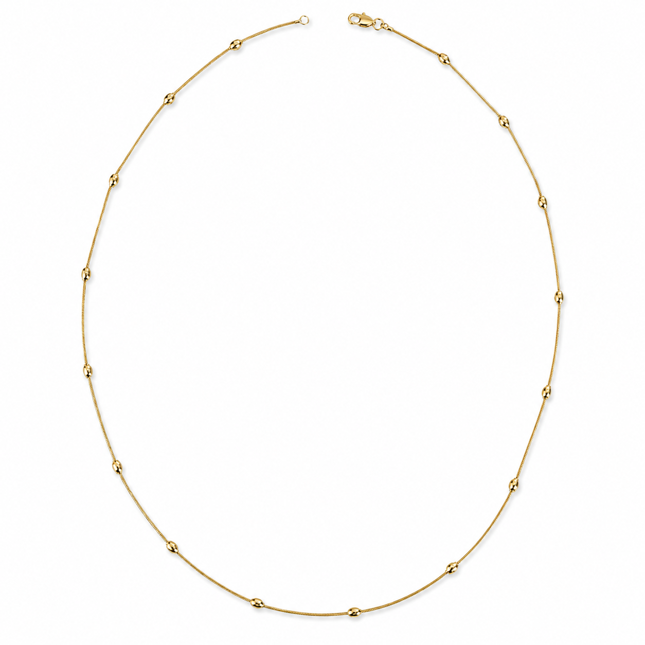 Rice beads Dainty Chain Necklace(60cm)