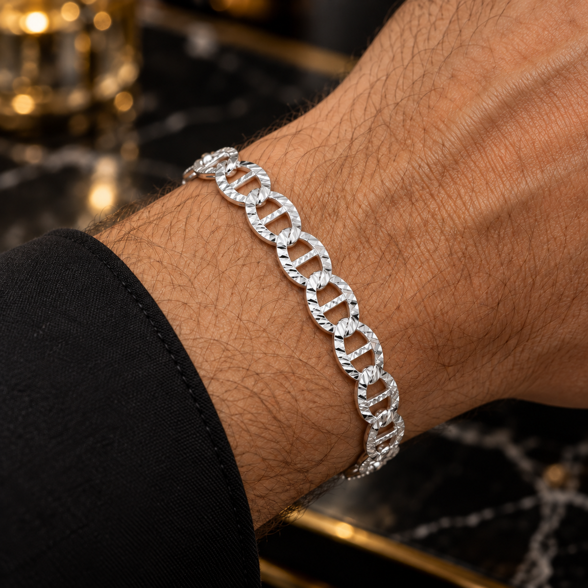 Silver 925 gucci Motif bracelet