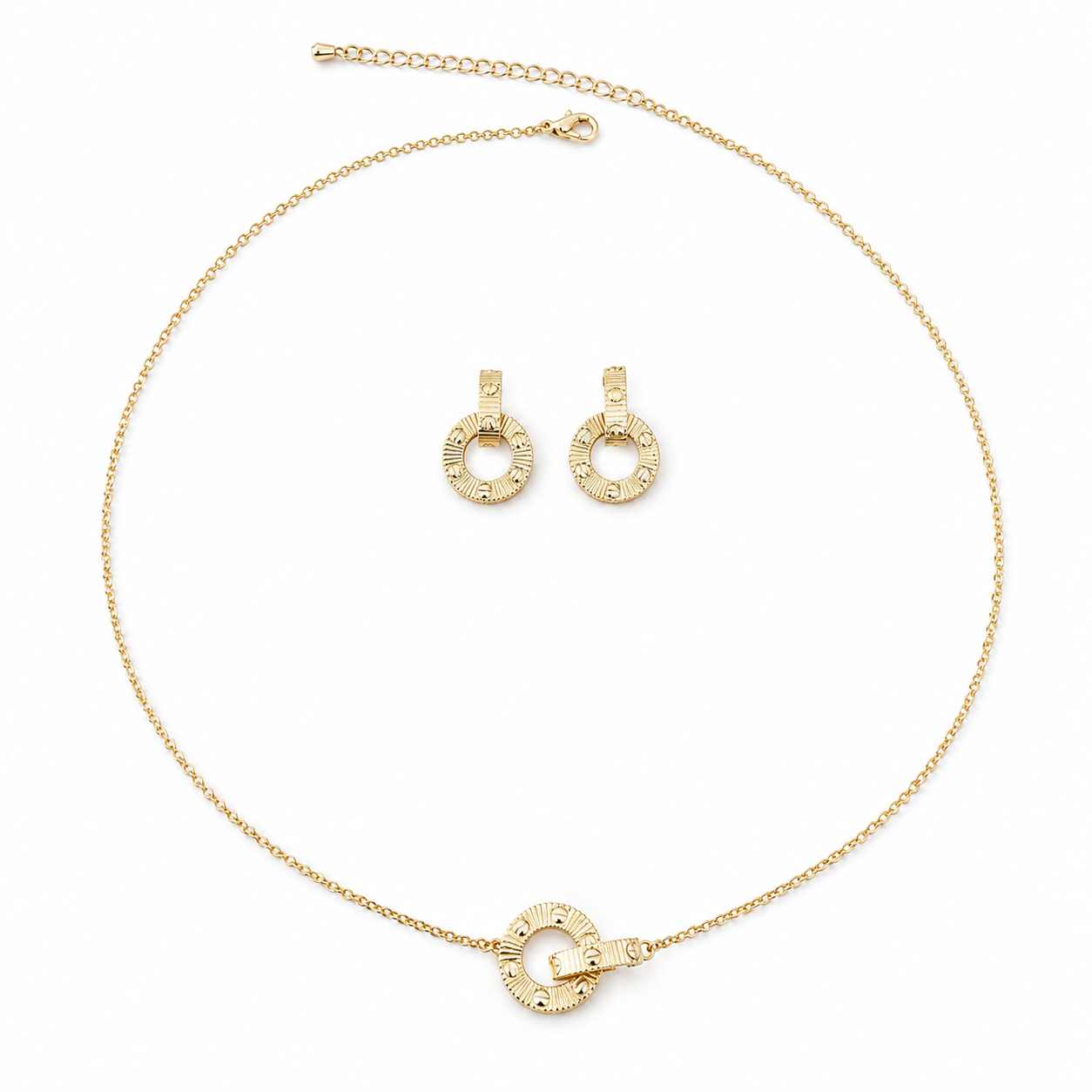 Unlimited love cartier dual ring set(eaarrings and necklace)