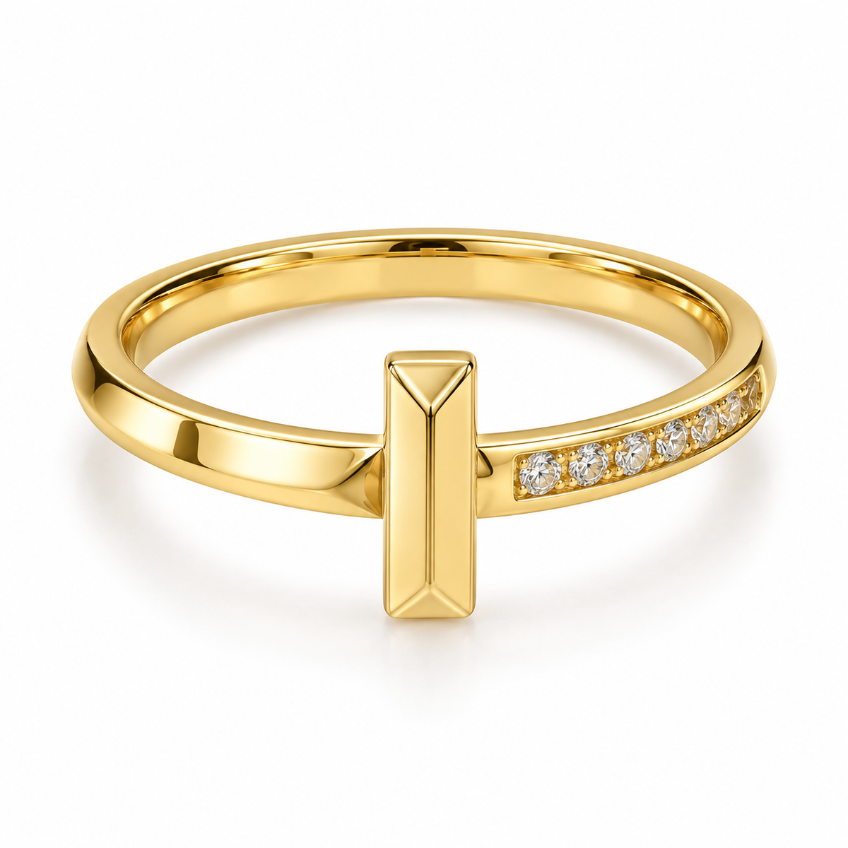 With stone Link ring