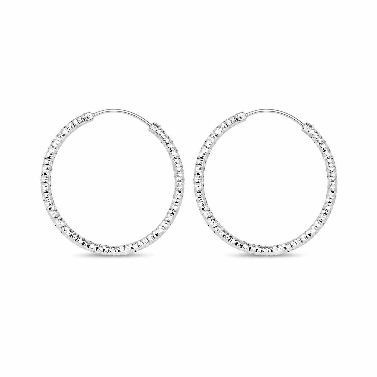 Silver color Hoop earrings
