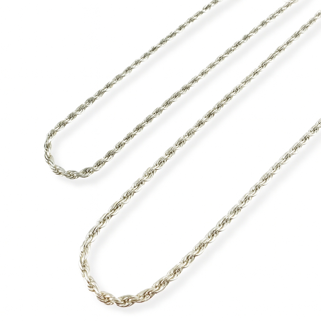 Silver 925 Corda Twisted Rope Chain