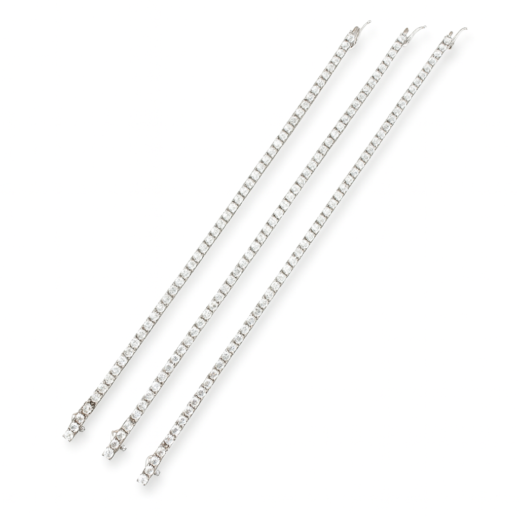 Silver 925 Tennis Bracelet-white diamondlite stone