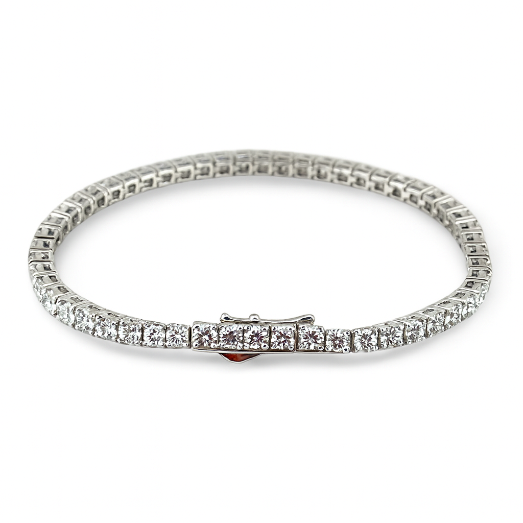 Silver 925 Tennis Bracelet-white diamondlite stone