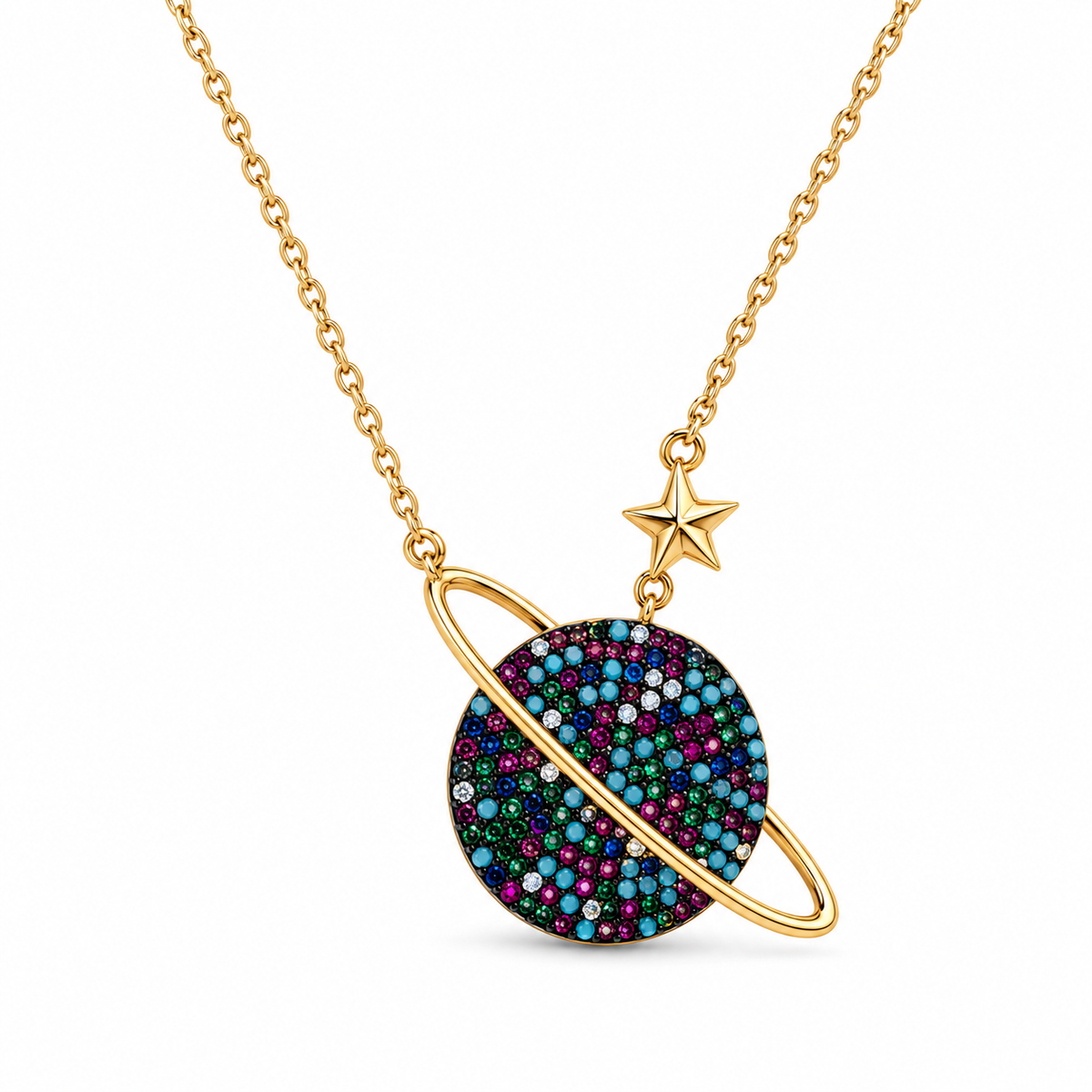 Planet Celestial Orbit Necklace