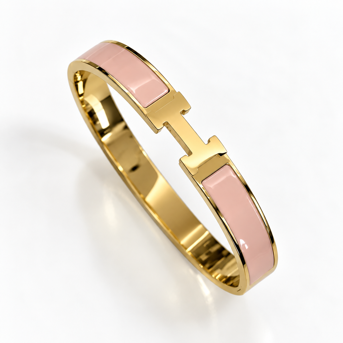 VIP H Enamel Interlock BANGLE – Multiple Colors