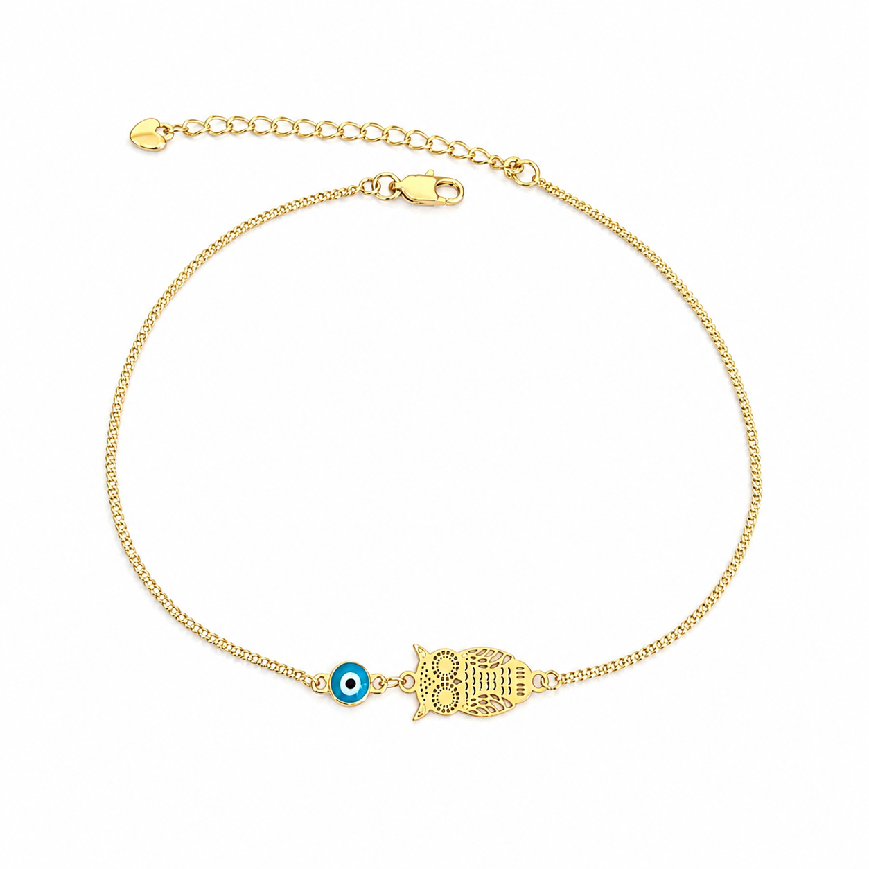 Owl Evil Eye Anklet