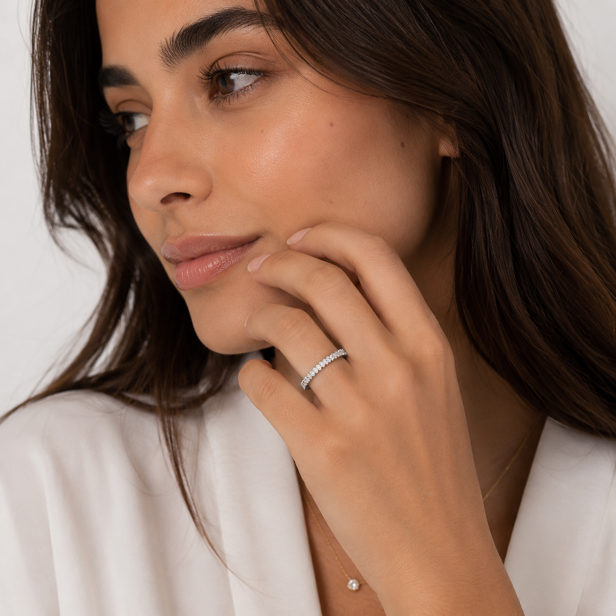 Silver 925 thin Harmony Ring – Black & Silver Duo