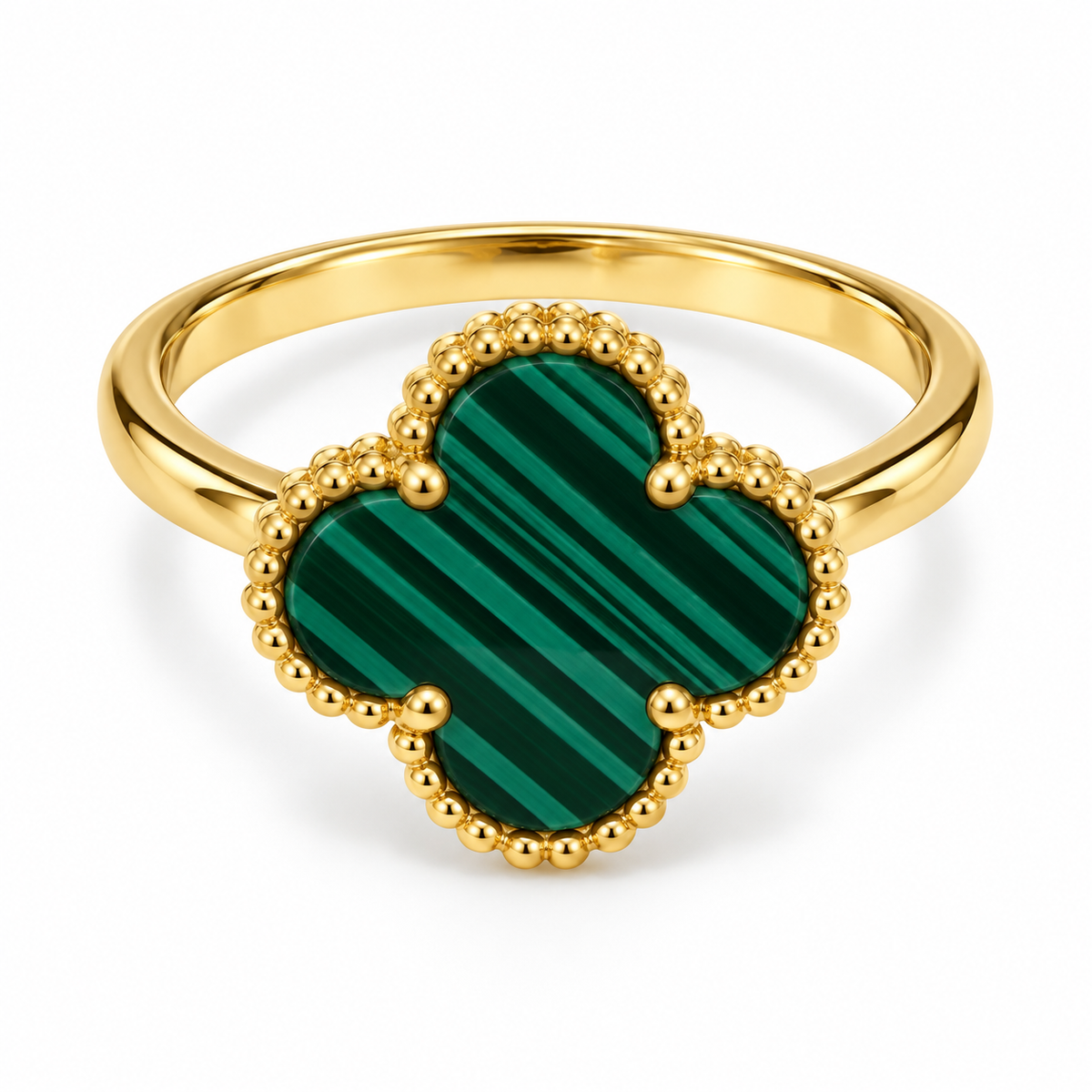 VIP Clover Ring – Gold-Plated Elegance