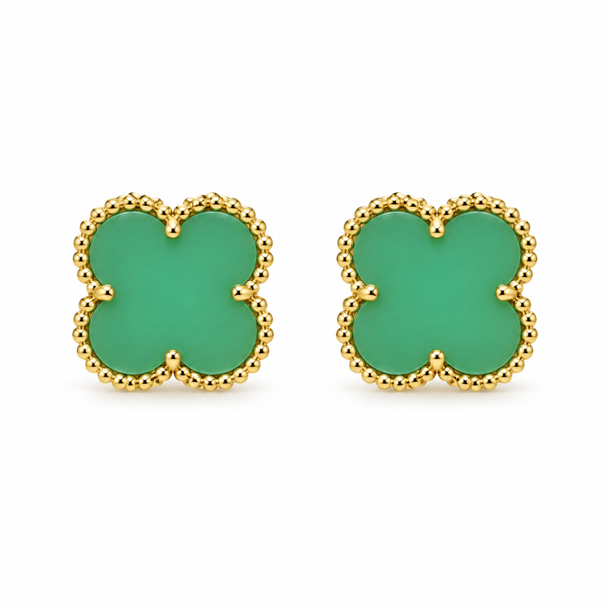 Clover Stud Earrings – Multi-Color Collection