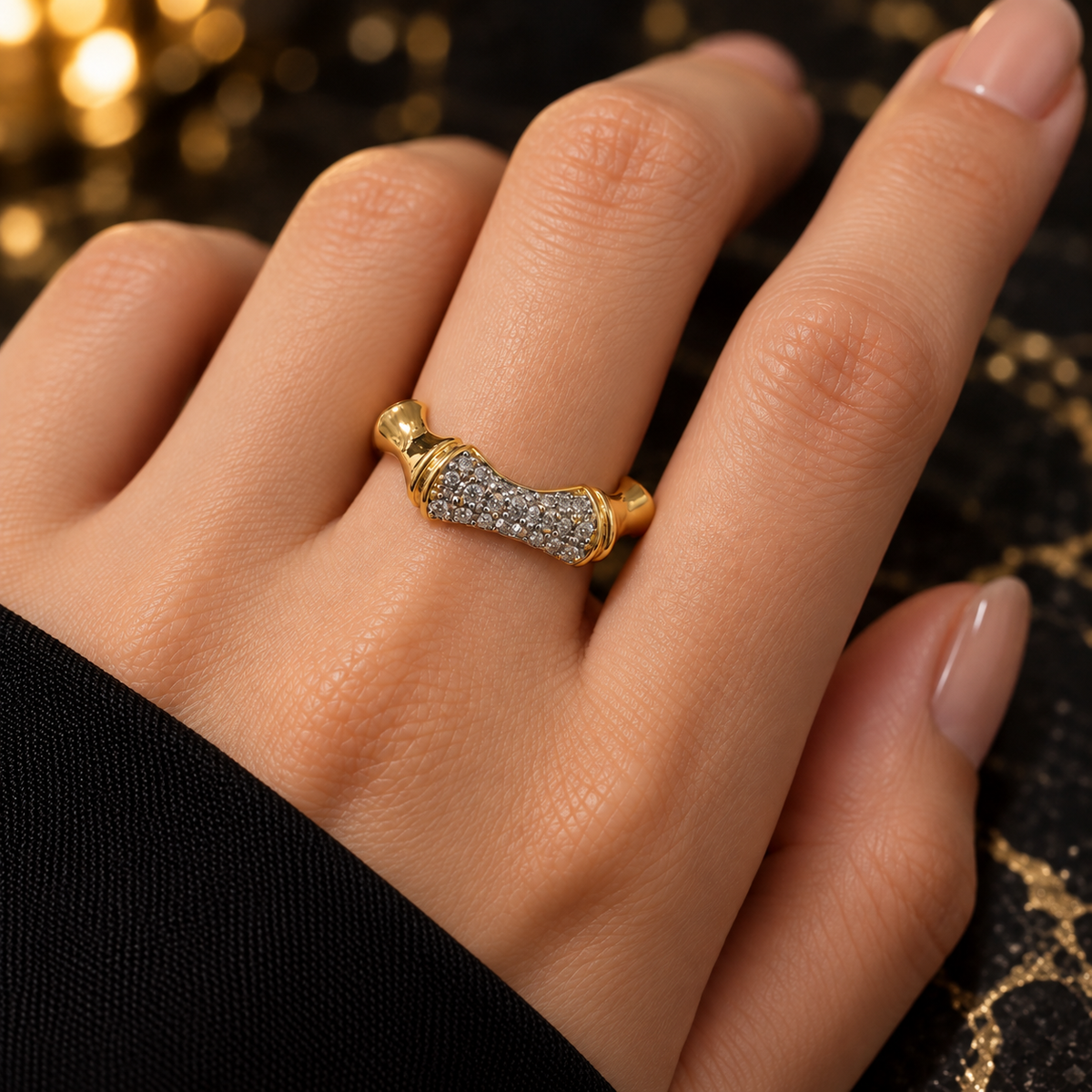 Bamboo Spark Ring