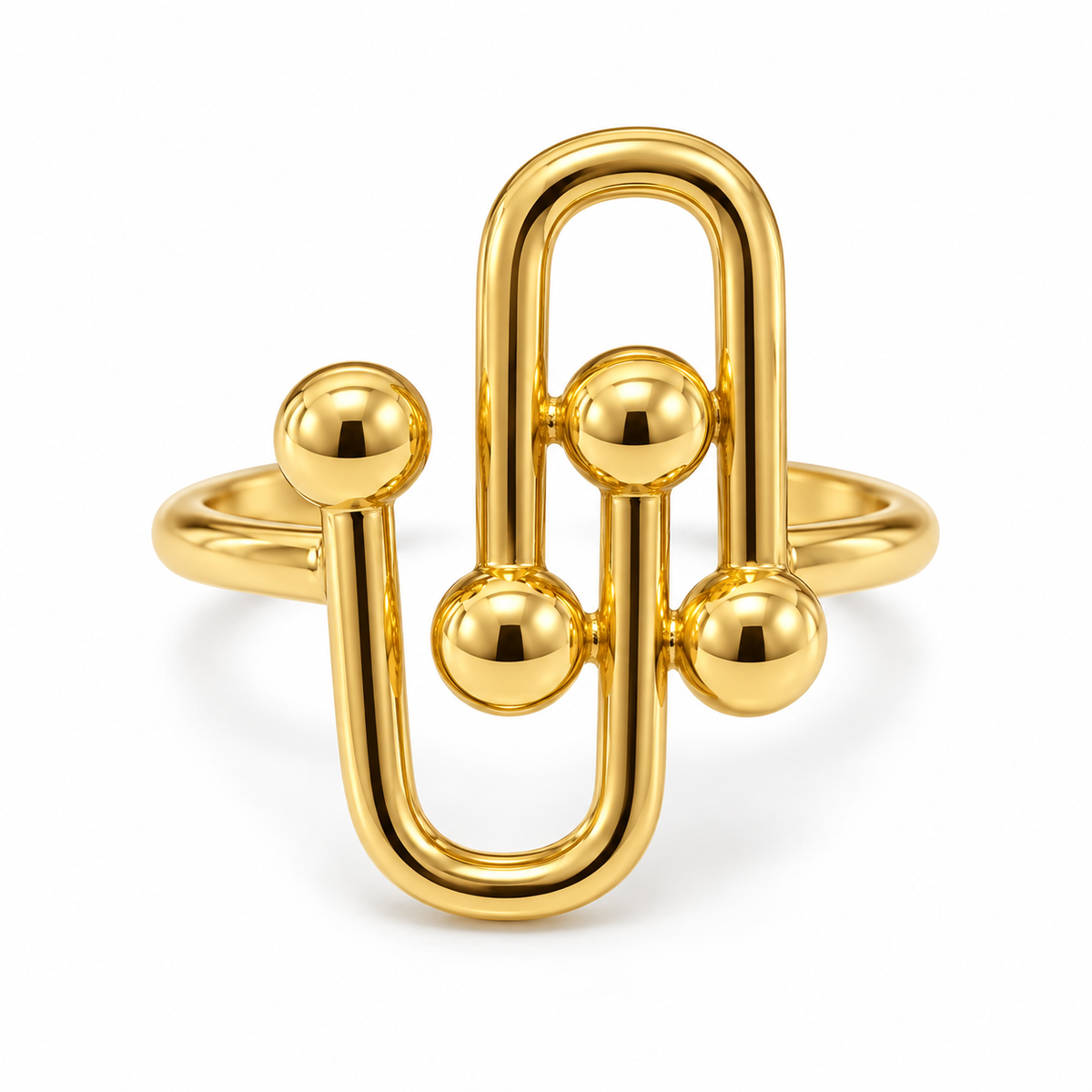 S.steel tiffan-y Gold Wrap Ring