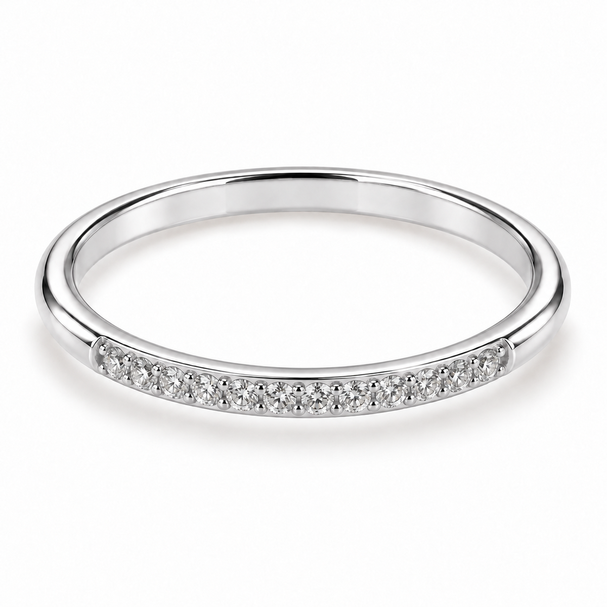 S.steel Slim Sparkling Band Ring