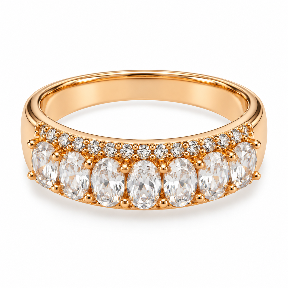 Rainbow Gem Band Rings – Trio Collection