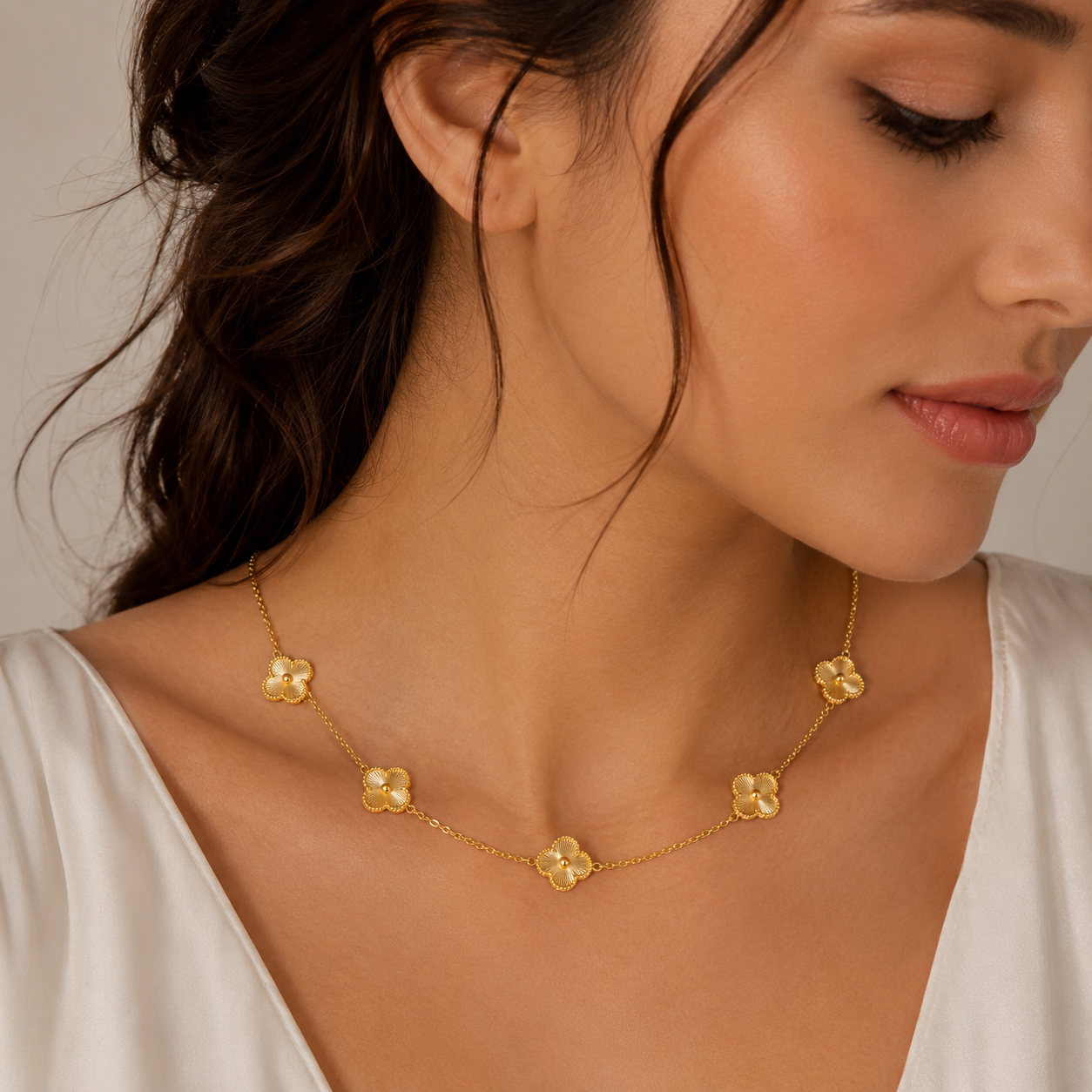 SEDA Vancleef VIP “Golden Clover Grace” Necklace ✨