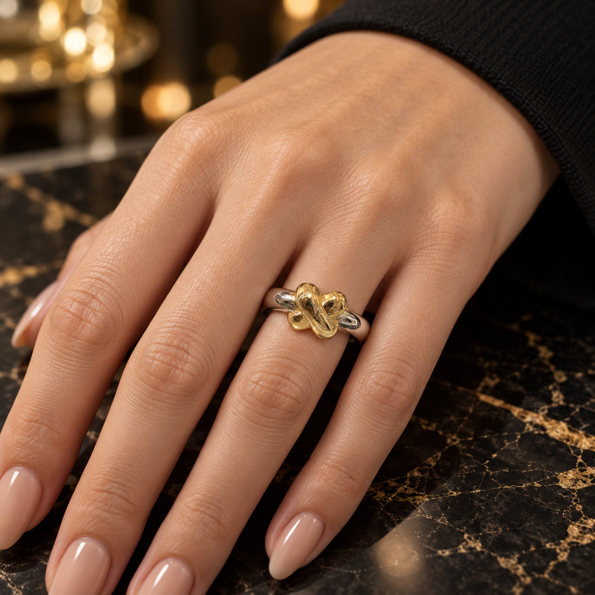 Dual Harmony Knot Ring