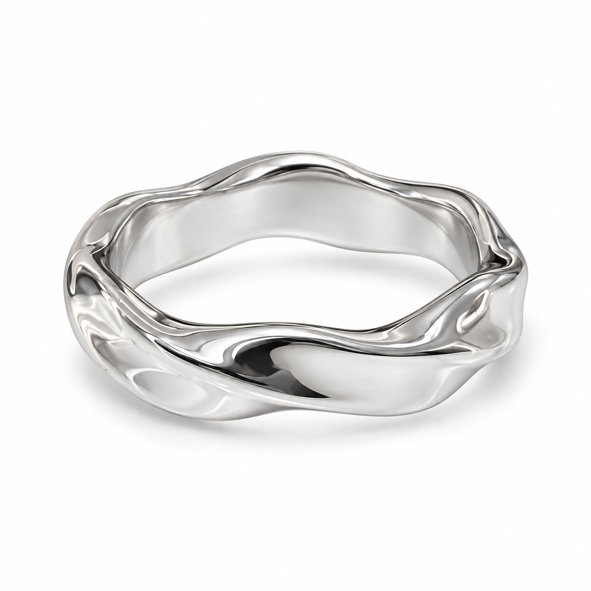 Wave Band Ring