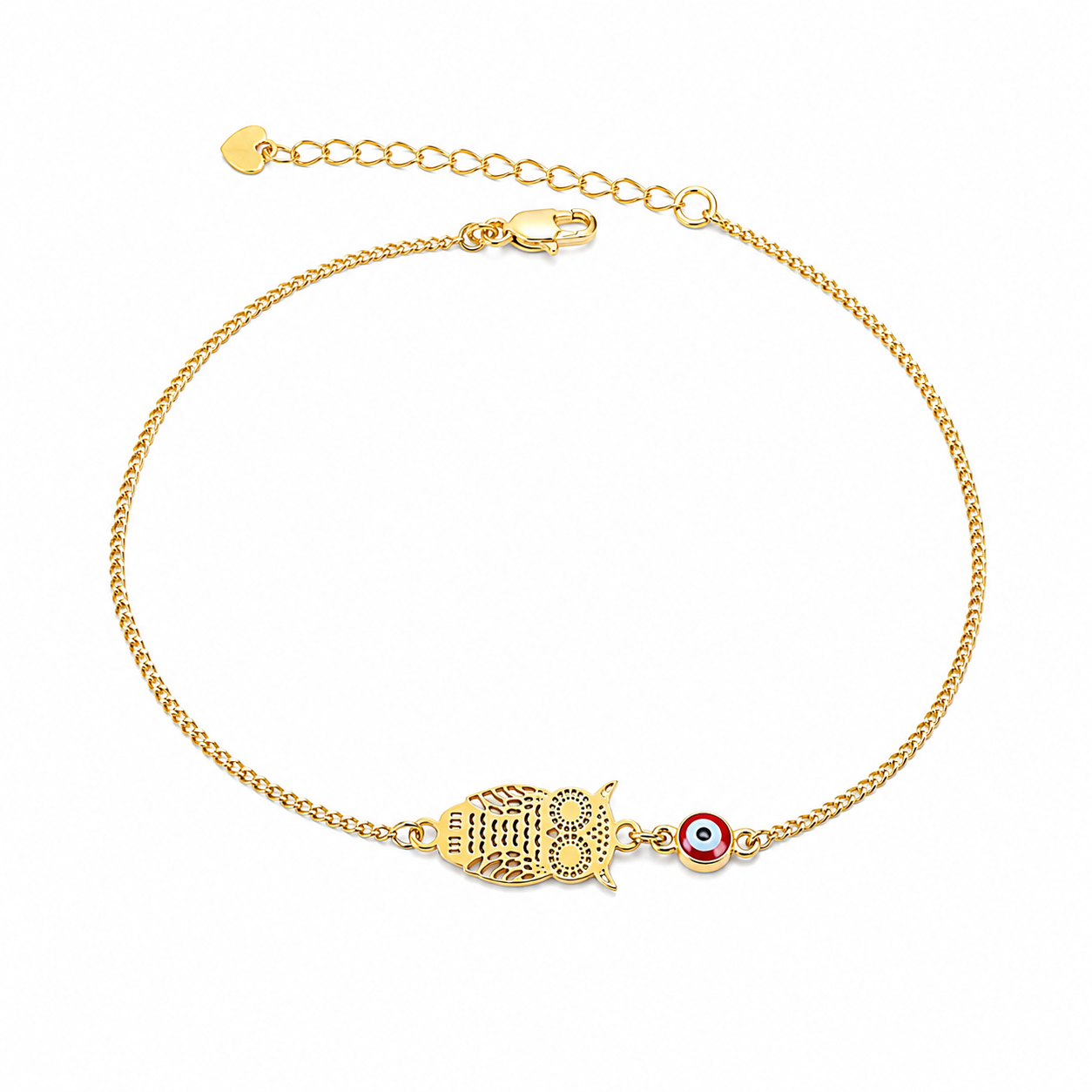 Owl Evil Eye Anklet