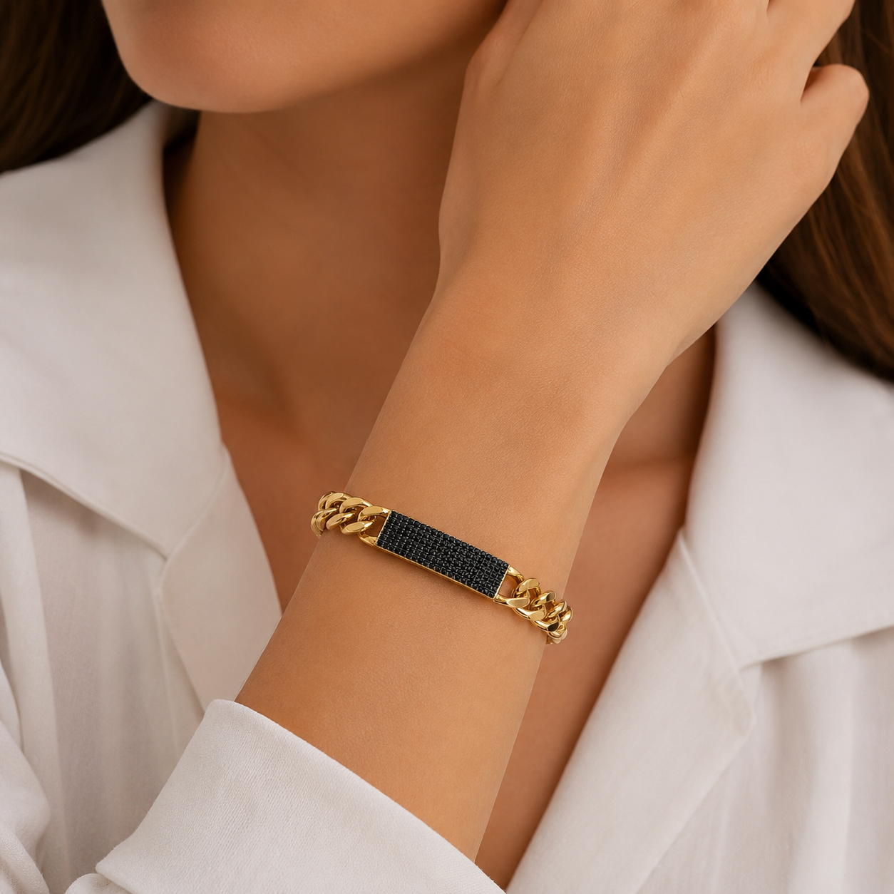 Strip Cuban Shine” Bracelet